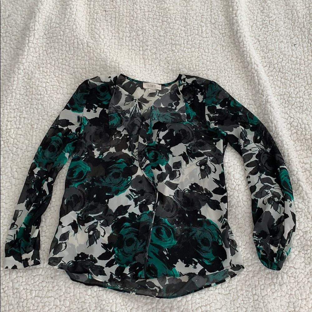 Ann Taylor Loft Sheer blouse